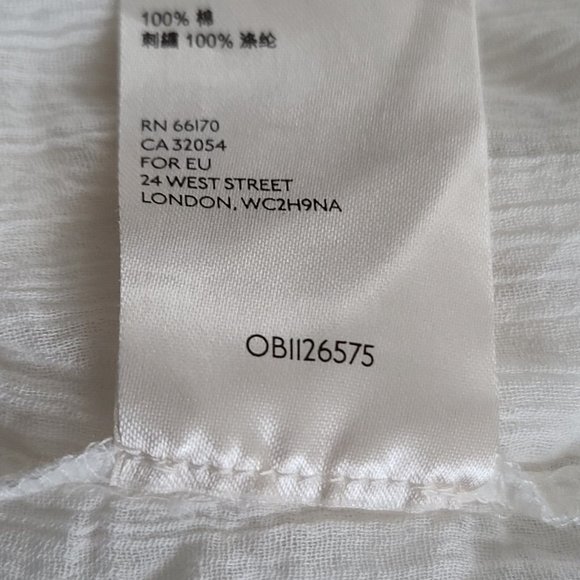 Free People Mirabella Embroidered Top Sz XS Cream Multicolor Crop SS NWT $128 - Picture 12 of 12